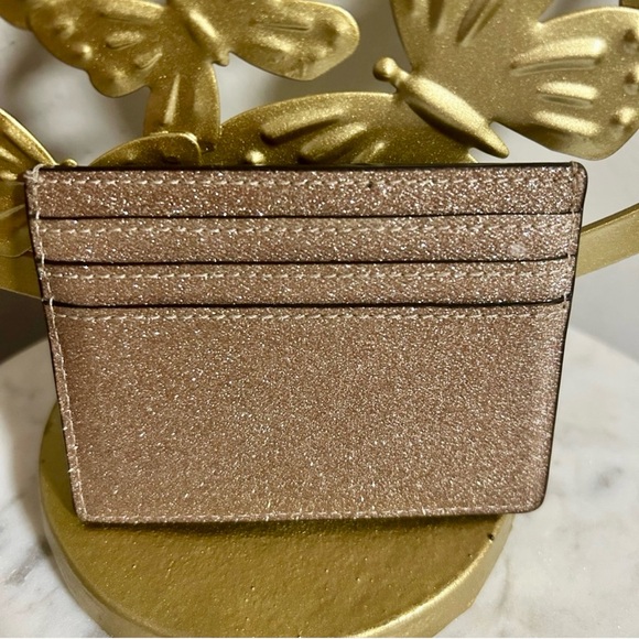 Kate Spade Joeley Tinsel Glitter Slim Card Holder Wallet - Picture 3 of 7